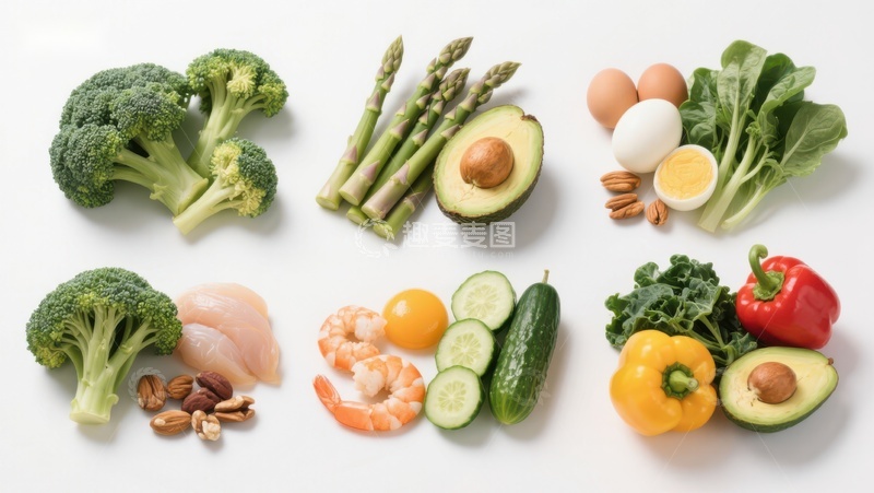 高清大图下载【趣麦麦图】新鲜蔬菜与食材的健康组合