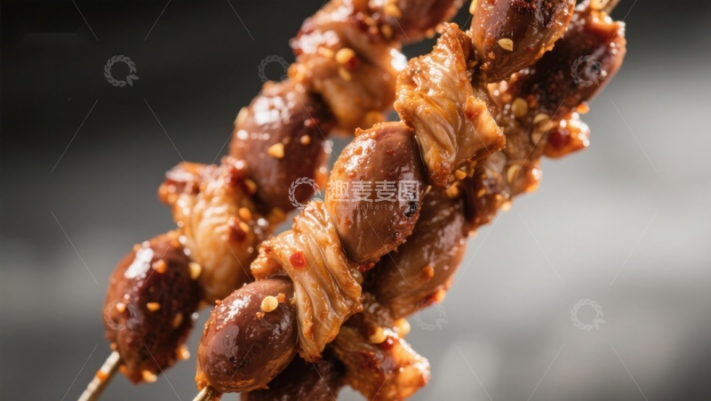 高清大图下载【趣麦麦图】美味烤肉串特写