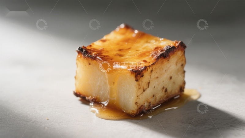 高清大图下载【趣麦麦图】焦糖烤方块甜品
