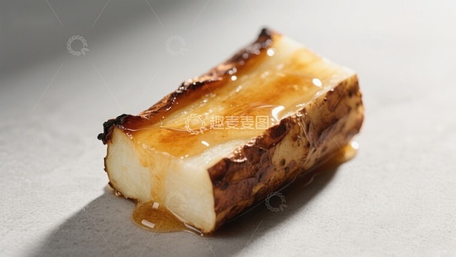 焦糖淋汁的烤制食材