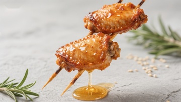 蜂蜜烤鸡翅串