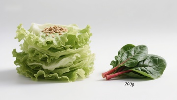 生菜与菠菜的健康组合