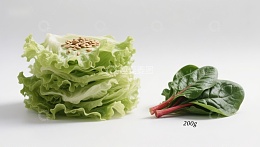 生菜与菠菜的健康组合