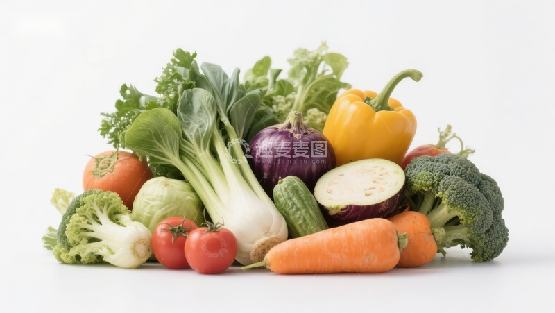 高清大图下载【趣麦麦图】新鲜蔬菜堆叠展示