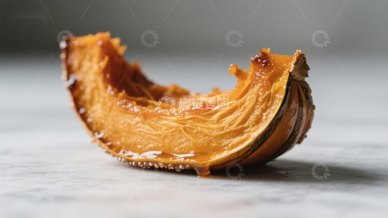 高清大图下载【趣麦麦图】烤制南瓜片的特写