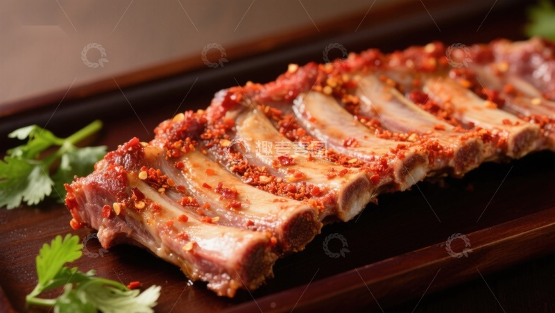 高清大图下载【趣麦麦图】香辣排骨，诱人美味