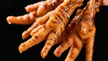 美味卤鸡爪特写