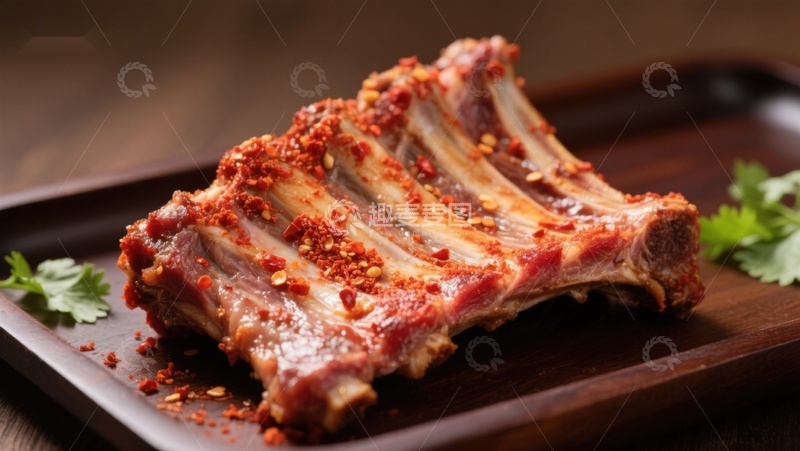 高清大图下载【趣麦麦图】香辣排骨，诱人美味