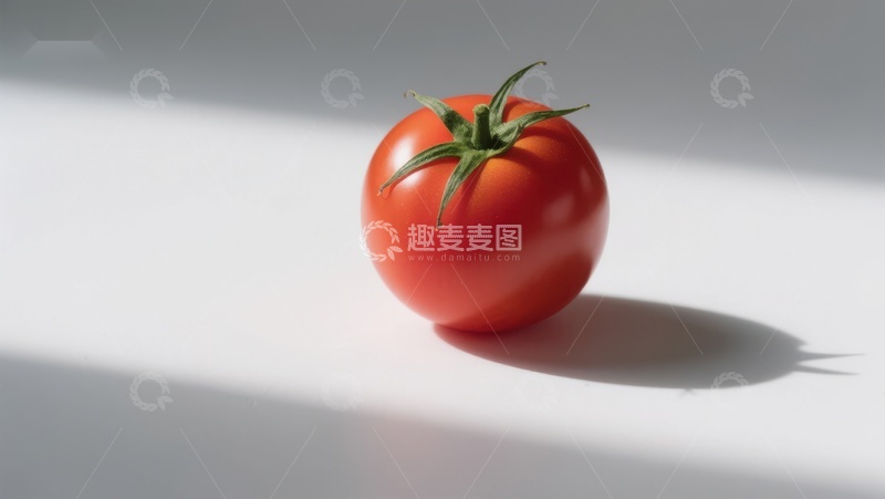 高清大图下载【趣麦麦图】阳光下的新鲜红番茄