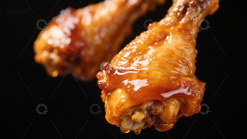 高清大图下载【趣麦麦图】美味烤鸡腿特写