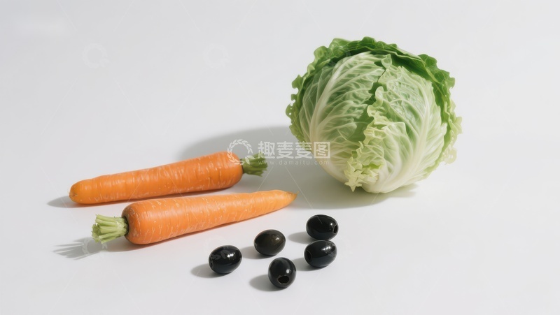 高清大图下载【趣麦麦图】新鲜蔬菜与黑橄榄的组合