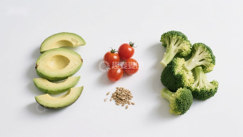 高清大图下载【趣麦麦图】新鲜蔬菜与水果的组合展示