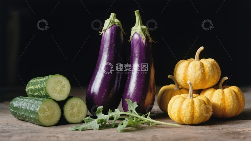 高清大图下载【趣麦麦图】新鲜蔬菜静物组合