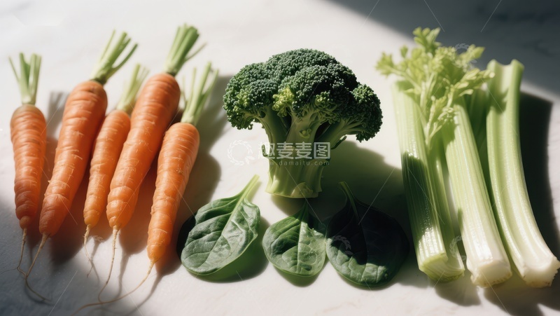 高清大图下载【趣麦麦图】新鲜蔬菜排列展示