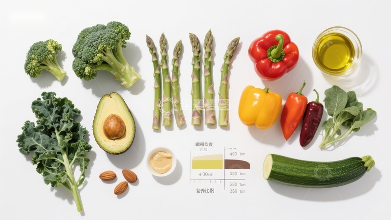 高清大图下载【趣麦麦图】新鲜蔬菜与健康食材展示