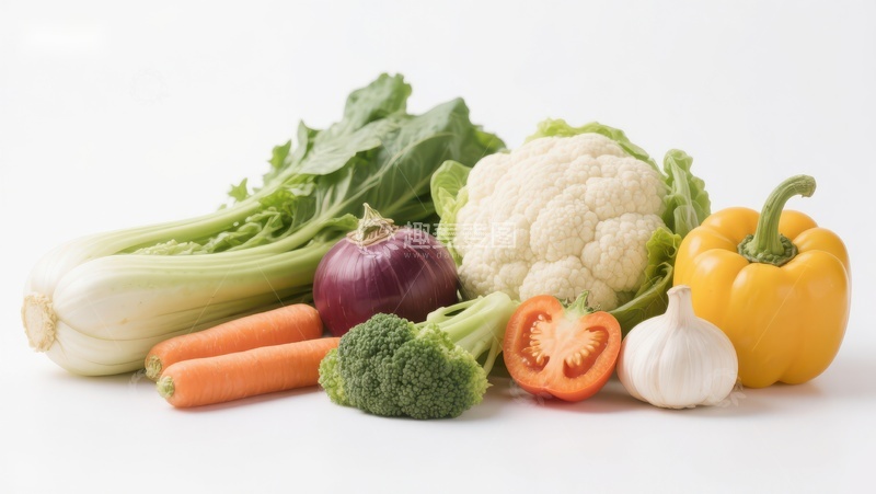 高清大图下载【趣麦麦图】新鲜蔬菜组合展示