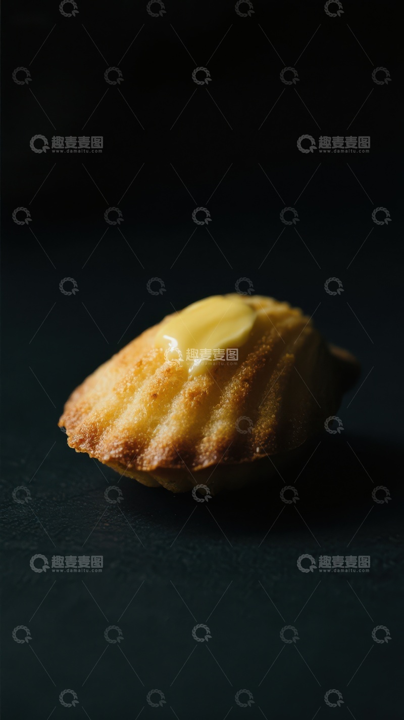 高清大图下载【趣麦麦图】淋有黄油的马德琳蛋糕