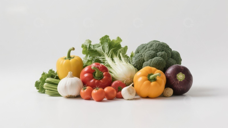 高清大图下载【趣麦麦图】新鲜蔬菜组合展示