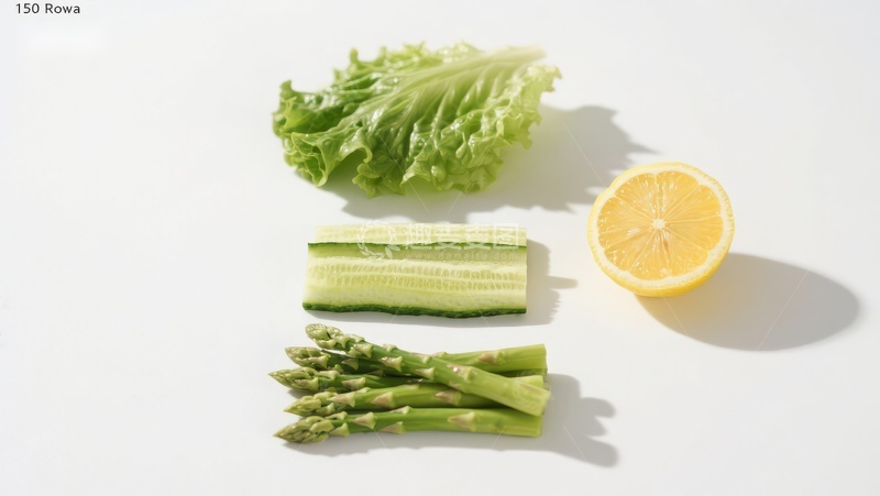 高清大图下载【趣麦麦图】新鲜蔬菜与柠檬的组合