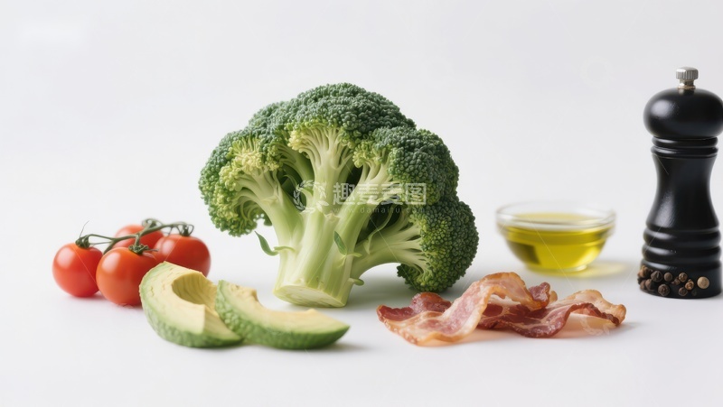 高清大图下载【趣麦麦图】新鲜蔬菜与调味品组合