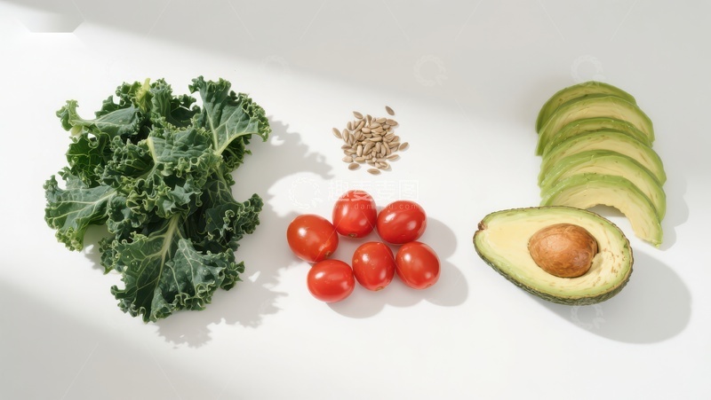 高清大图下载【趣麦麦图】新鲜蔬菜与水果组合展示