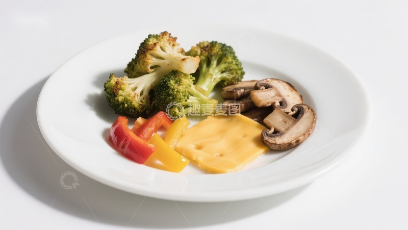 高清大图下载【趣麦麦图】蔬菜拼盘与奶酪酱