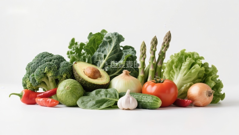 高清大图下载【趣麦麦图】新鲜蔬菜组合展示