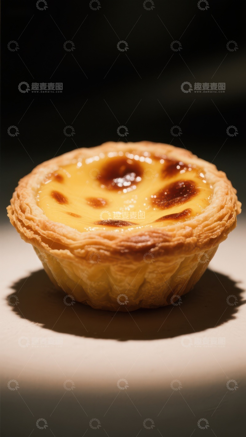 高清大图下载【趣麦麦图】金黄蛋挞，香甜诱人