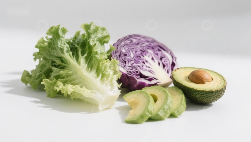 高清大图下载【趣麦麦图】新鲜蔬菜与牛油果的组合