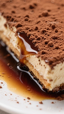 提拉米苏蛋糕特写