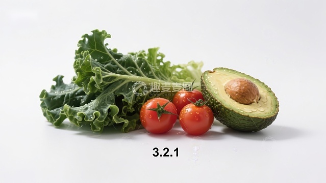 新鲜蔬菜与牛油果组合