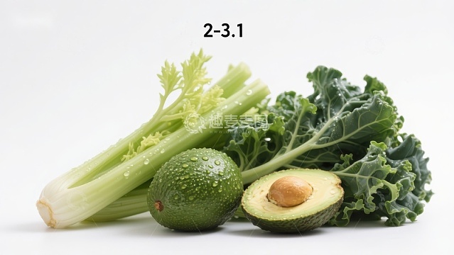 新鲜蔬菜与牛油果组合