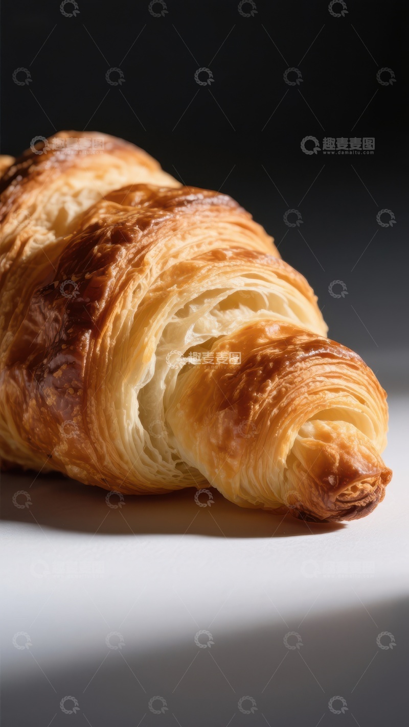 高清大图下载【趣麦麦图】金黄酥脆的羊角面包