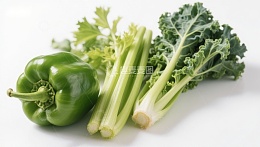 新鲜绿色蔬菜组合