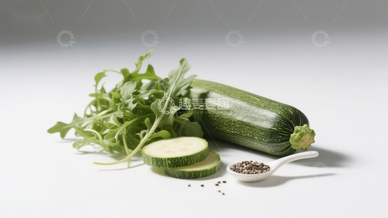 高清大图下载【趣麦麦图】新鲜蔬菜与香料的组合