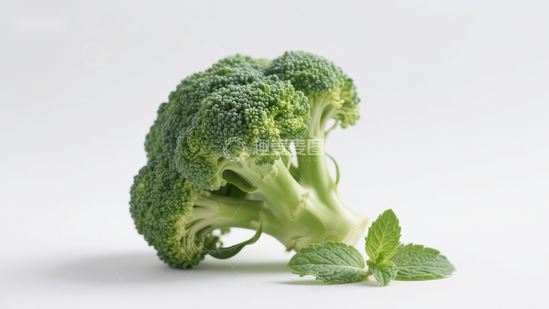 高清大图下载【趣麦麦图】新鲜西兰花与薄荷叶