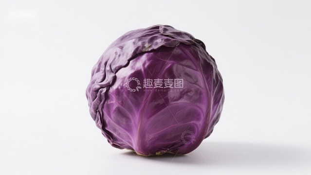 新鲜紫甘蓝特写