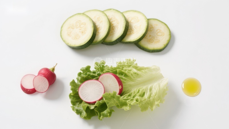 高清大图下载【趣麦麦图】新鲜蔬菜与橄榄油的组合