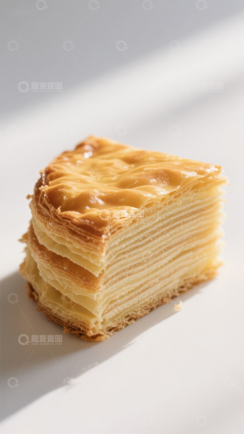 高清大图下载【趣麦麦图】层层叠叠的酥皮糕点