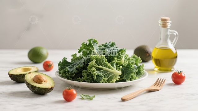 新鲜蔬菜与橄榄油的健康组合