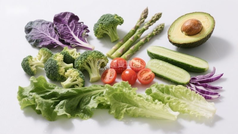 高清大图下载【趣麦麦图】新鲜蔬菜组合展示
