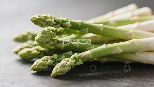 新鲜绿色芦笋特写