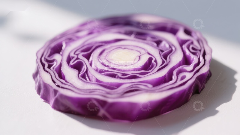 高清大图下载【趣麦麦图】切开的紫甘蓝特写