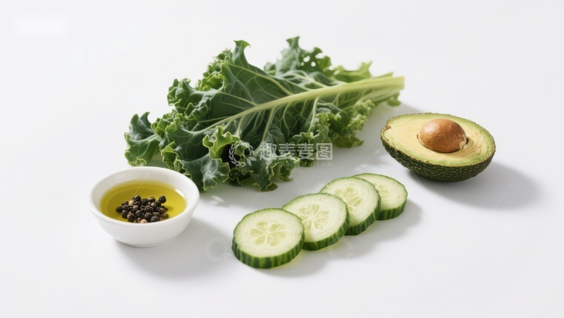 高清大图下载【趣麦麦图】新鲜蔬菜与调味料组合