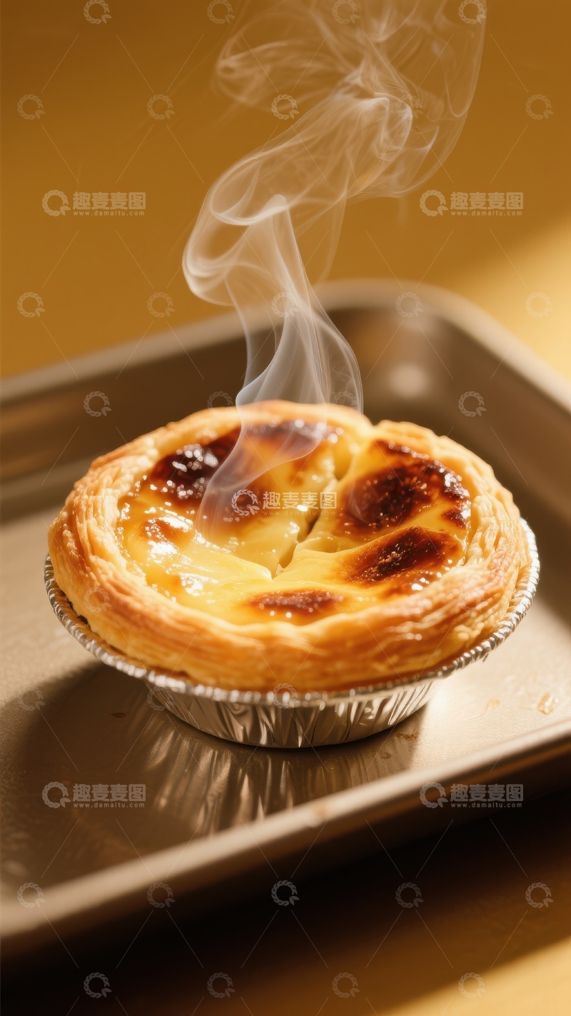 高清大图下载【趣麦麦图】热腾腾的葡式蛋挞