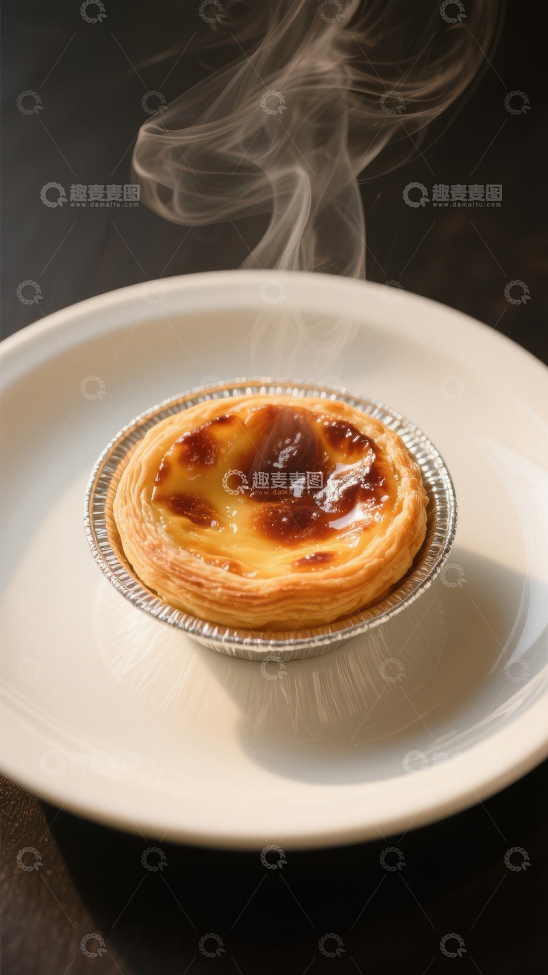 高清大图下载【趣麦麦图】热腾腾的葡式蛋挞