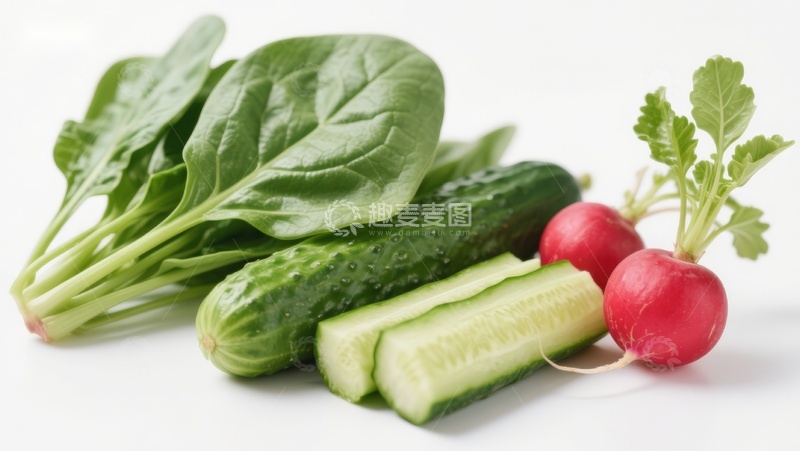 高清大图下载【趣麦麦图】新鲜蔬菜组合特写