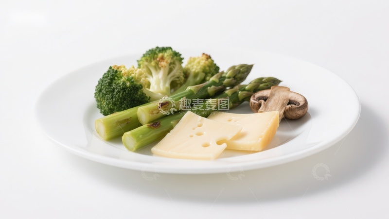 高清大图下载【趣麦麦图】盘中蔬菜与奶酪组合