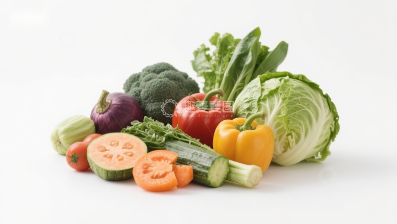高清大图下载【趣麦麦图】新鲜蔬菜组合展示