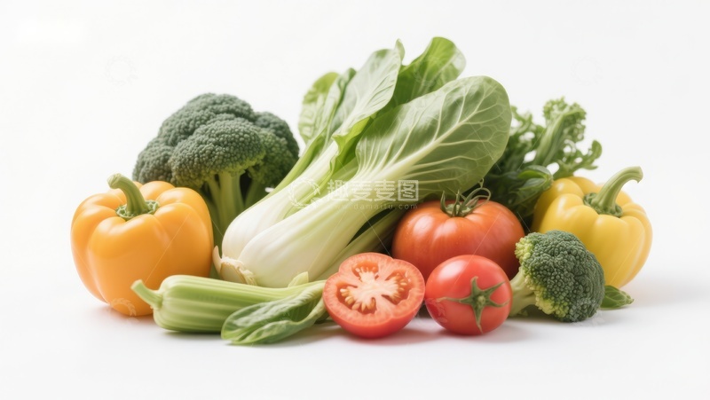 高清大图下载【趣麦麦图】新鲜蔬菜组合展示